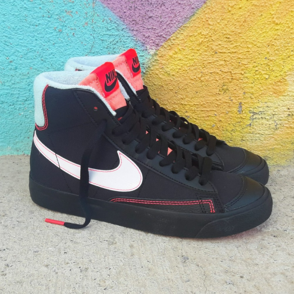Giày Nike Blazer Mid '77 GS 'Black Atomic Pink' DD7710-001 - Ảnh 5