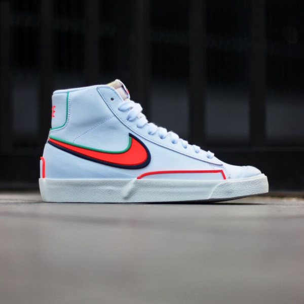 Giày Nike Blazer Mid '77 Infinite 'White Blue Void Crimson' DA7233-102 - Ảnh 4