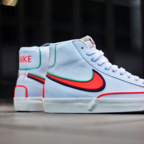 Giày Nike Blazer Mid '77 Infinite 'White Blue Void Crimson' DA7233-102 - Ảnh 5