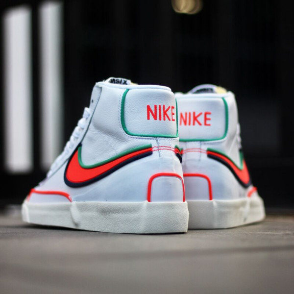 Giày Nike Blazer Mid '77 Infinite 'White Blue Void Crimson' DA7233-102 - Ảnh 6