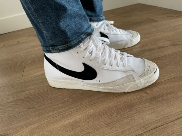 Giày Nike Wmns Blazer Mid 77 Vintage 'White Black' CZ1055-100 - Ảnh 6