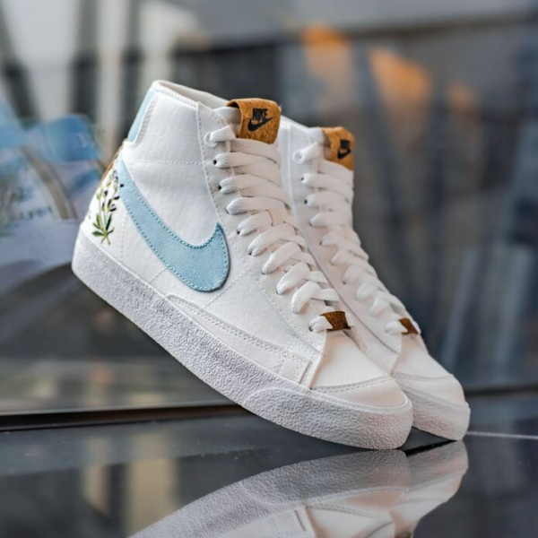 Giày Nike Wmns Blazer Mid '77 SE 'Indigo' DC9265-100 - Ảnh 4