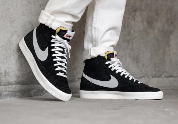 Giày Nike Wmns Blazer Mid Vintage Suede 'Black' AV9376-001 - Ảnh 4
