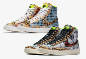 Alternative view of Giày Nike Blaze Mid Gel 'Wild Print Flannel' CJ4239-491