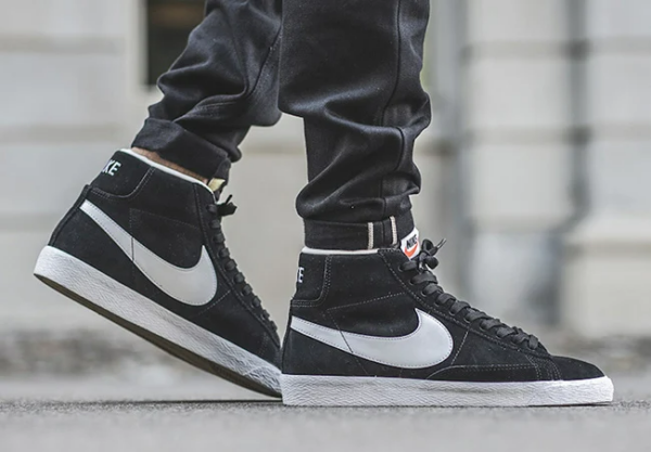 Giày Nike Wmns Blazer Mid Vintage Suede 'Black' AV9376-001 - Ảnh 5