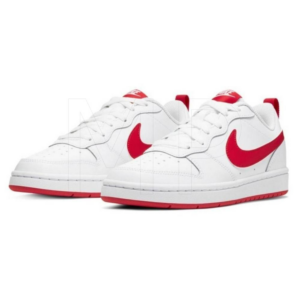 Alternative view of Giày Nike Court Borough Low 2 GS 'White University Red' BQ5448-103