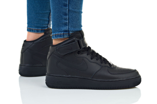 Giày Nike Air Force 1 Mid GS 'Black' 314195-004 - Ảnh 9