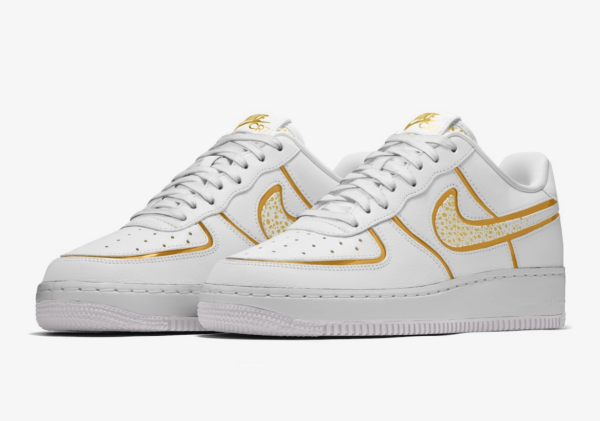 Giay Nike Air Force 1 Low CR7 Ronaldo White Gold Premium DN2501-991