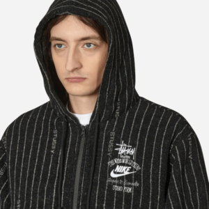 Ao Nike x Stussy Striped Wool Jacket 'Black' DR4023-010