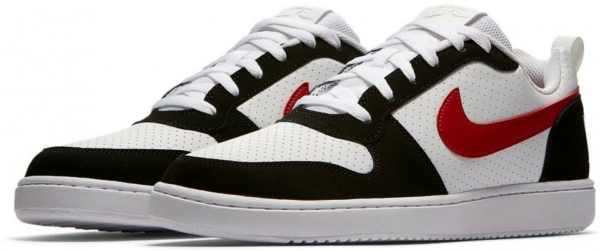 Giày Nike Court Borough Low Black White Red 838937-102 - Ảnh 5