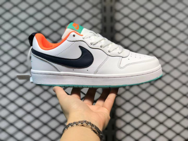 Giày Nike Court Borough Low 2 GS 'White Dark Purple Dust' BQ5448-112 - Ảnh 6