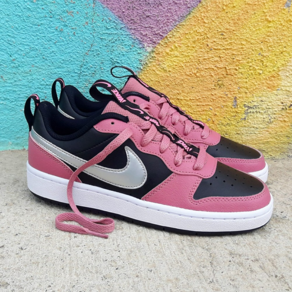Giày Nike Court Borough Low 2 SE GS 'Desert Berry' CT3964-600 - Ảnh 2