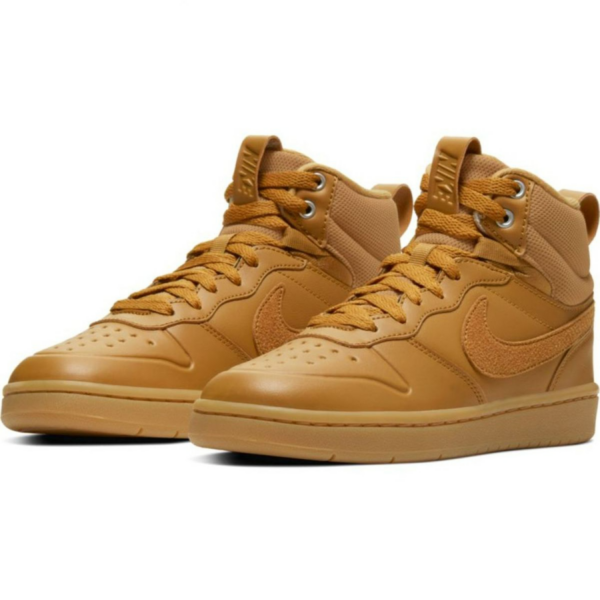 Giày Nike Court Borough Mid 2 Boot GS 'Wheat' BQ5440-700 - Ảnh 2