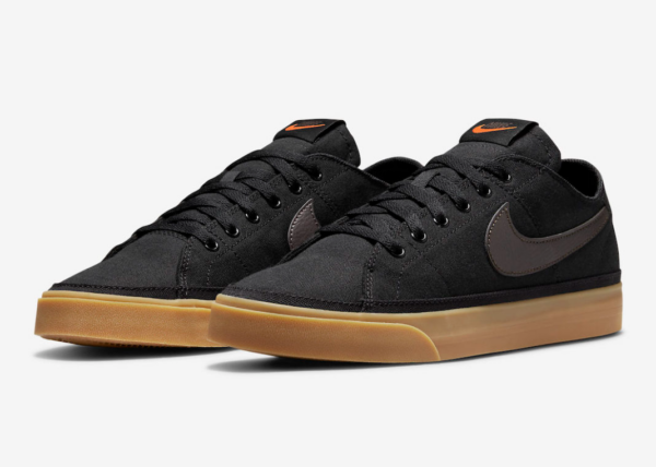 Giày Nike Court Legacy Canvas 'Black Gum' CW6539-004 - Ảnh 3