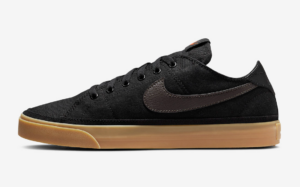 Alternative view of Giày Nike Court Legacy Canvas 'Black Gum' CW6539-004