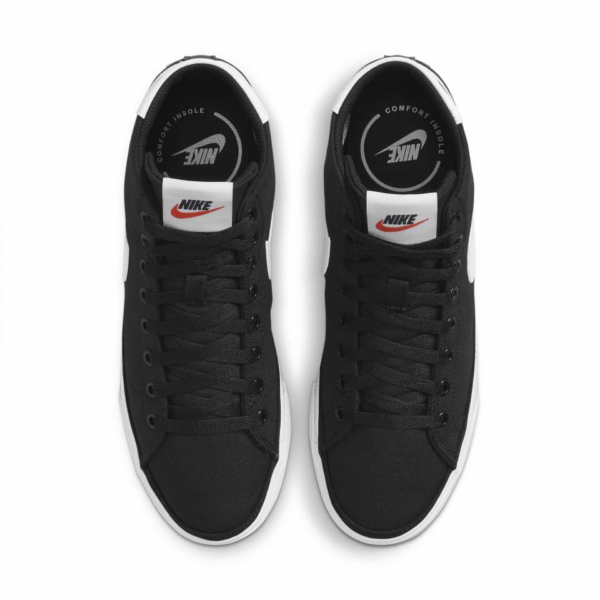 Giày Nike Court Legacy Canvas Mid Women Black DD0161-001 - Ảnh 4