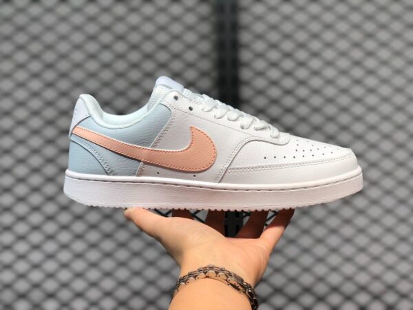 Giày Nike Court Vision Mid White Washed Coral Aura CD5434-103 - Ảnh 4