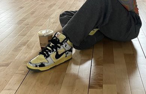 Giày Nike Dunk High 1985 'Black Acid Wash' DD9404-700 - Ảnh 10