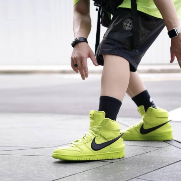 Giày Nike AMBUSH x Dunk High 'Flash Lime' CU7544-300 - Ảnh 2