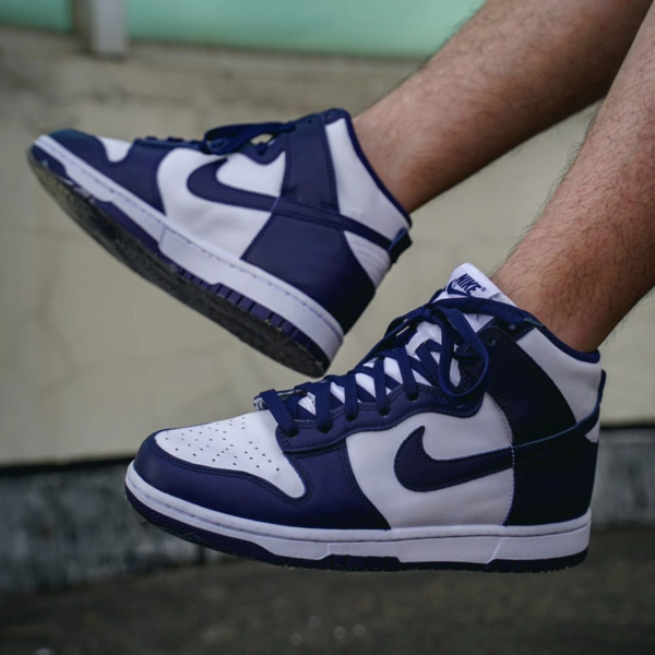 Giày Nike Dunk High 'Midnight Navy' DD1399-104 - Ảnh 3