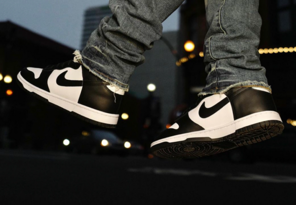 Giày Nike Dunk High 'Black White' DD1399-105 - Ảnh 5