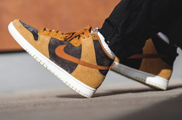 Giày Nike Dunk High Premium 'Dark Curry' DD1401-200 - Ảnh 3