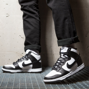 Alternative view of Giày Nike Dunk High 'Black White' DD1399-105