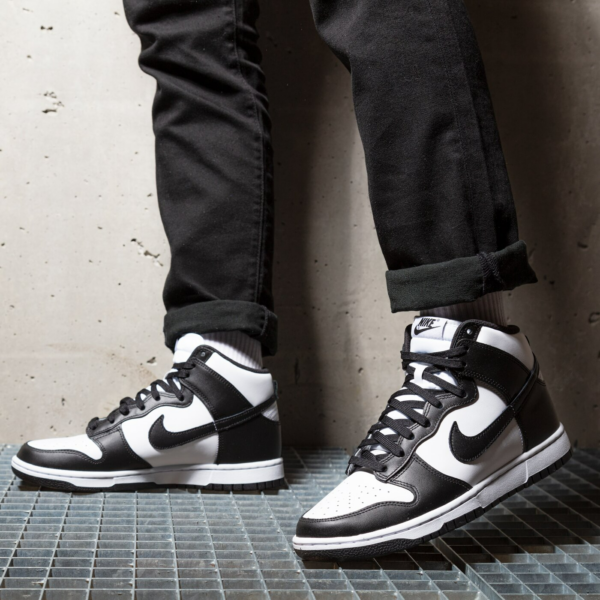 Giày Nike Dunk High 'Black White' DD1399-105 - Ảnh 2