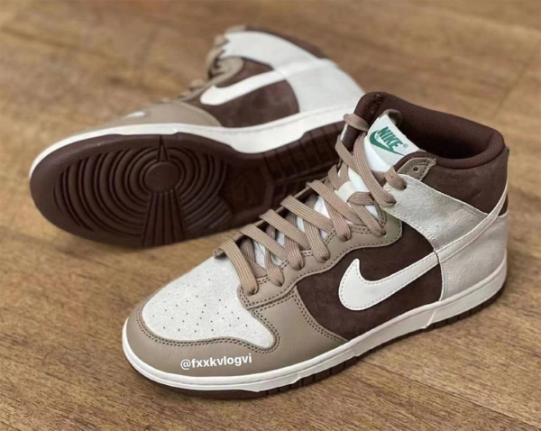 Giày Nike Dunk High 'Light Chocolate' DH5348-100‬ - Ảnh 7