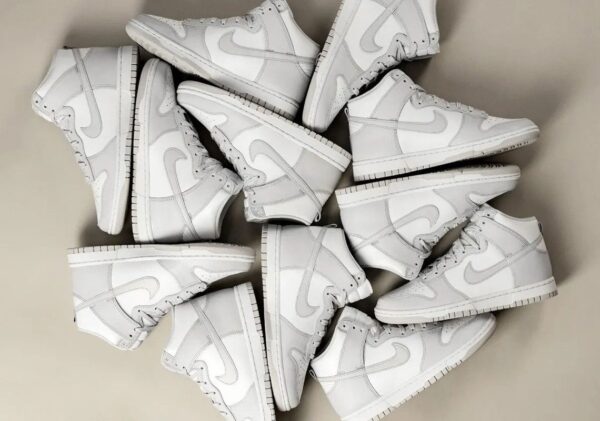 Giày Nike Dunk High 'Vast Grey' DD1399-100 - Ảnh 4