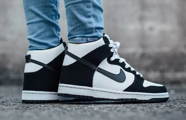 Giày Nike Dunk High 'Black White' DD1399-105 - Ảnh 4