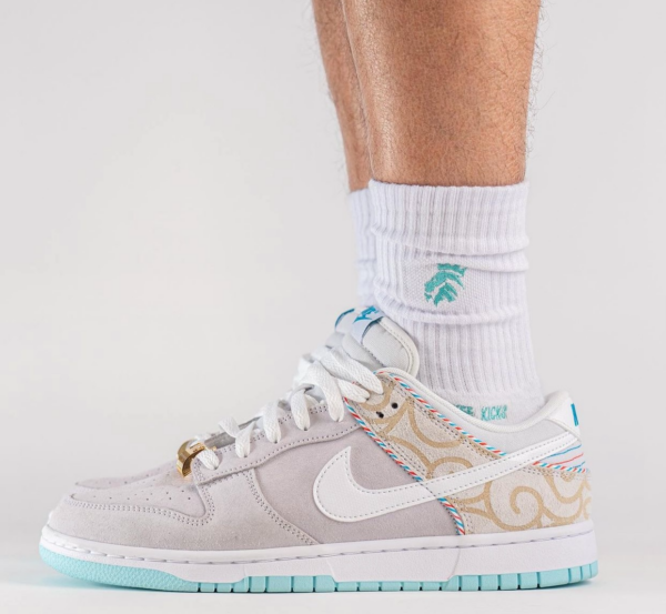 Giày Nike Dunk Low 'Barber Shop Grey' DH7614-500 - Ảnh 7