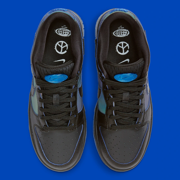Giày Nike Dunk Low 'Black Royal Iridescent' FB1842-001 - Ảnh 6