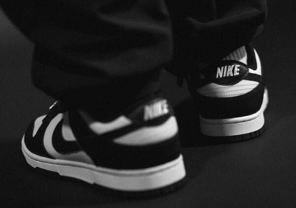 Giày Nike Dunk Low 'Black White' GS CW1590-100 - Ảnh 6