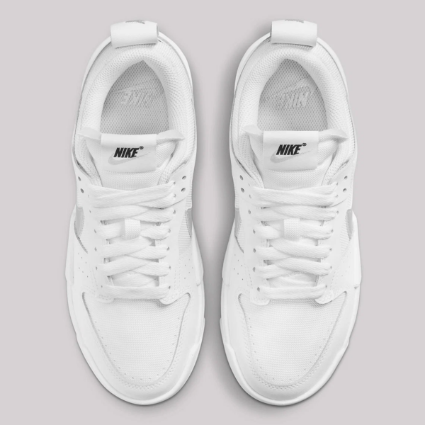 Giày Nike Wmns Dunk Low Disrupt 'White Metallic Silver' DJ6226-100 - Ảnh 8