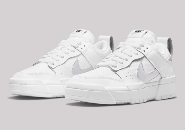 Giày Nike Wmns Dunk Low Disrupt 'White Metallic Silver' DJ6226-100 - Ảnh 6