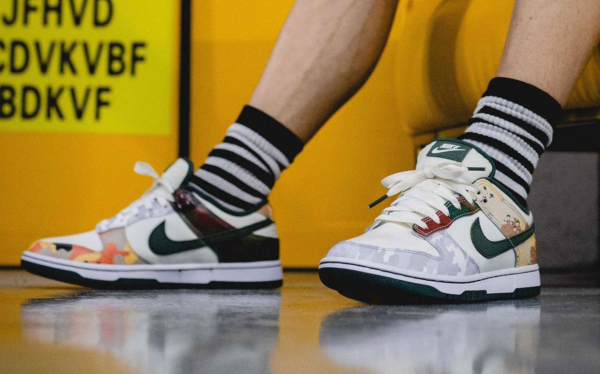 Giày Nike Dunk Low SE 'Multi Camo' DH0957-100 - Ảnh 5