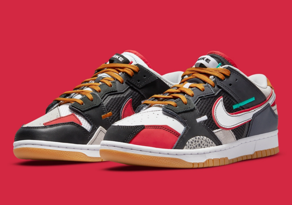 Giày Nike Dunk Low Scrap Premium 'University Red' DN1775-001 - Ảnh 6