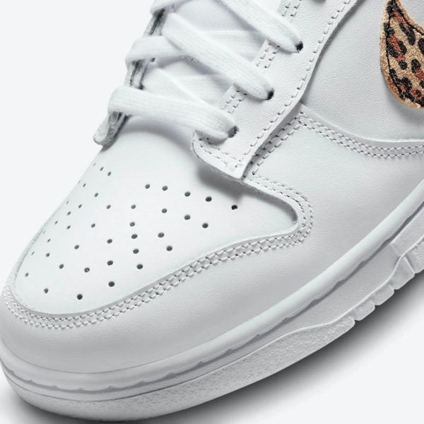 Giày Nike Dunk Low SE 'Animal Swoosh White Leopard' DD7099-100 - Ảnh 4