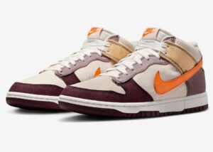 Giay Nike Dunk Mid 'Coconut Milk Plum Orange' DV0830-101