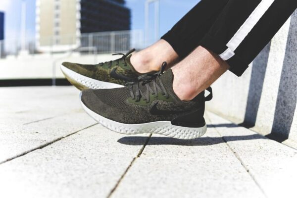 Giày Nike Epic React Flyknit 'Olive' AQ0067-300 - Ảnh 4