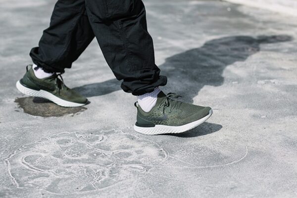 Giày Nike Epic React Flyknit Olive AQ0070-300 - Ảnh 3