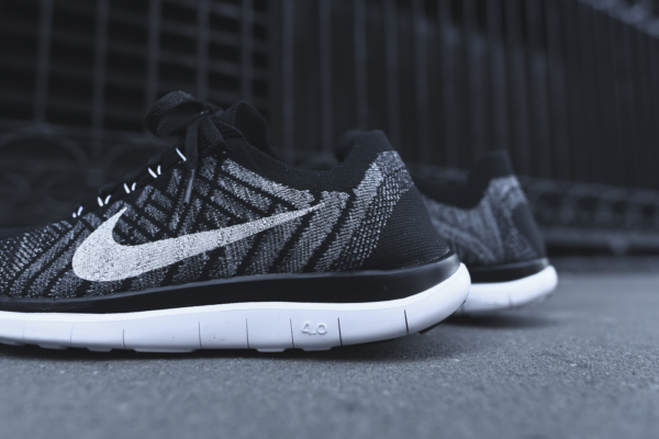 Giày Nike Free 4.0 Flyknit 'Black' 717075 001 - Ảnh 3