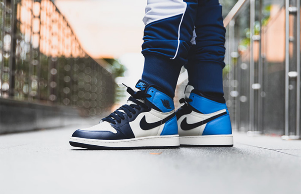 Giày Nike Air Jordan 1 Retro High OG 'Obsidian' 555088-140 - Ảnh 6