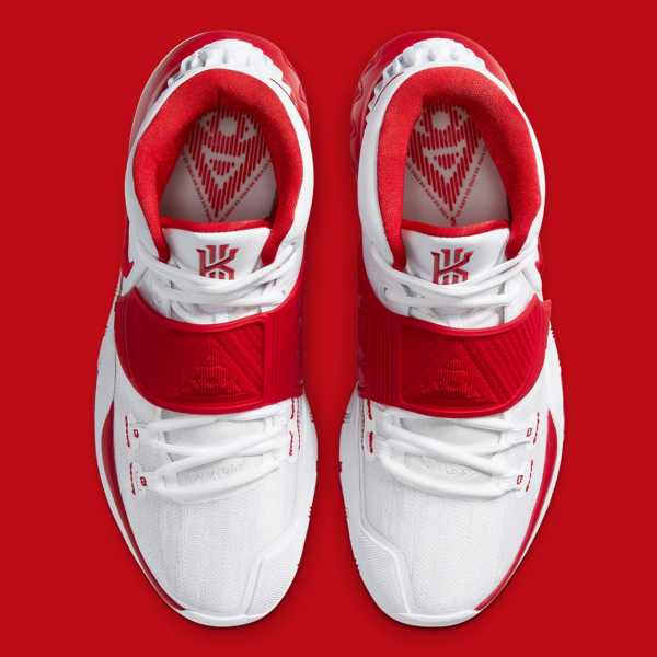 Giày Nike Kyrie 6 'White University Red' CZ4938-100 - Ảnh 3