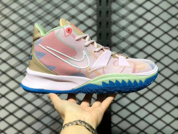 Giày Nike Zoom Kyrie 7 1 World 1 People Blue Green GS CT4080-600 - Ảnh 7