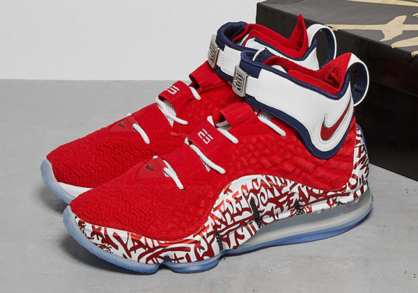 Giày Nike LeBron 17 'LeBron 4 Red Graffiti' CT6047-600 - Ảnh 3