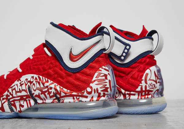 Giày Nike LeBron 17 'LeBron 4 Red Graffiti' CT6047-600 - Ảnh 4
