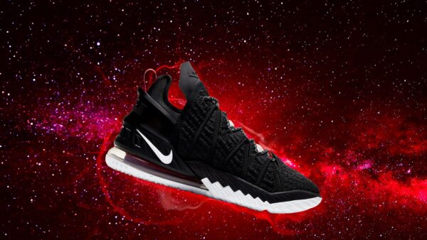 Giày Nike LeBron 18 'Black University Red' CQ9283-001 - Ảnh 5