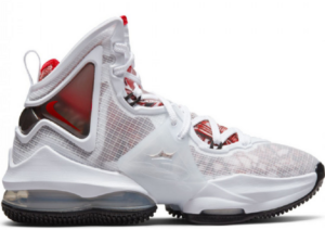 Giày Nike LeBron 19 'White Black Red Enfant' GS DD0418-101